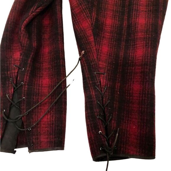 VNT Woolrich Plaid Wool Hunting Work Pants 1940’s RARE Outdoor Cosplay - Picture 4 of 16